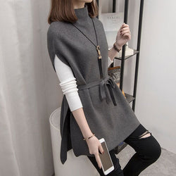 Knitted Casual Long Sleeve Vests