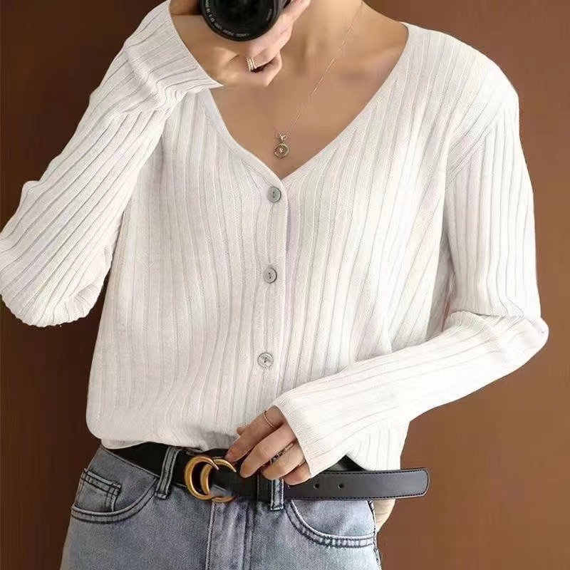 Casual Knitted Long Sleeve Sweater