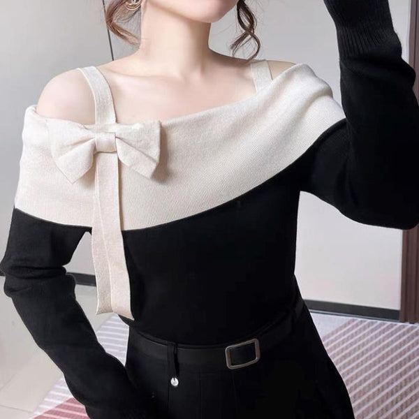 Long Sleeve Sweet Knitted Sweater