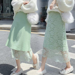 Cotton-Blend Sweet Paneled Skirts
