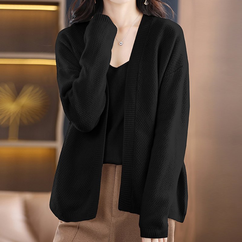 Knitted Long Sleeve Casual Solid Suits