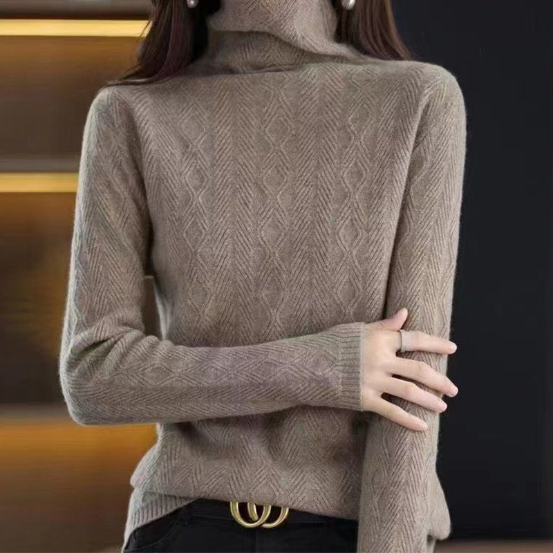 Casual Knitted Knitted Long Sleeve Sweater